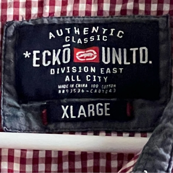 Ecko Unltd XL Long Sleeve Button Up Shirt Lightweight Western wear. Classic - Picture 4 of 10